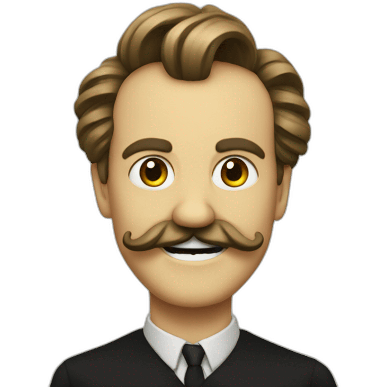 Nietzsche smile emoji