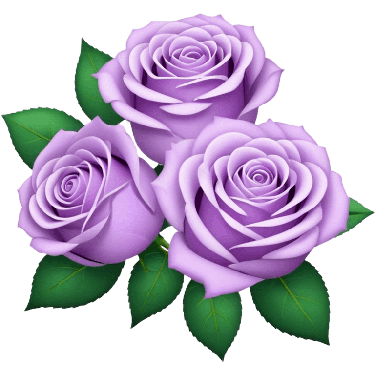 light Purple Rose Bouquet  emoji