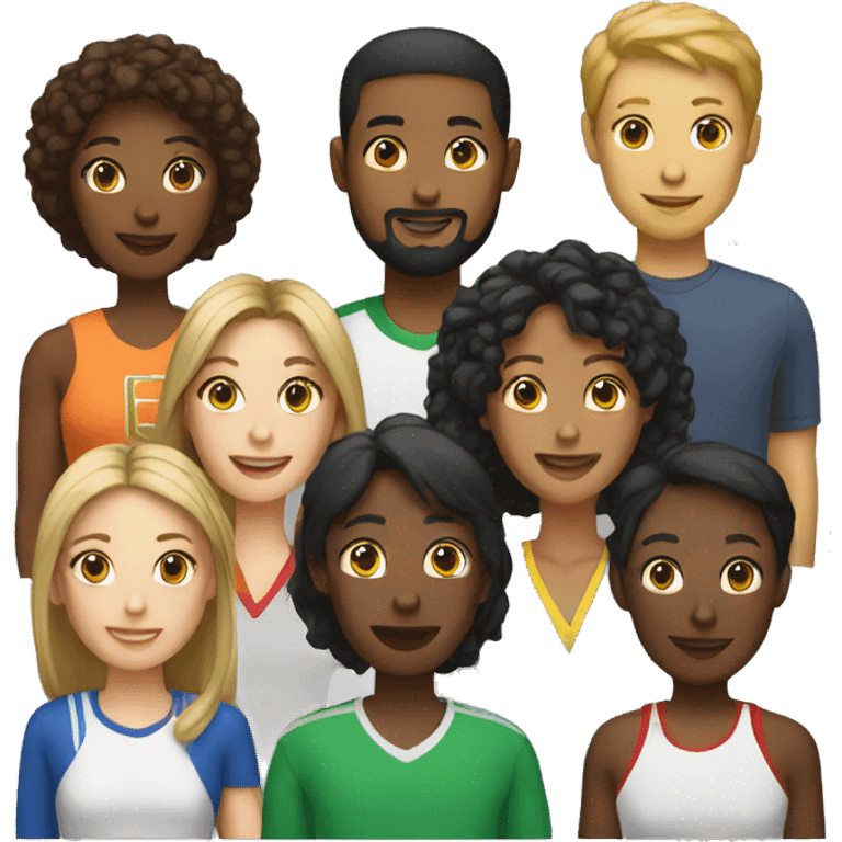 multi cultural team emoji