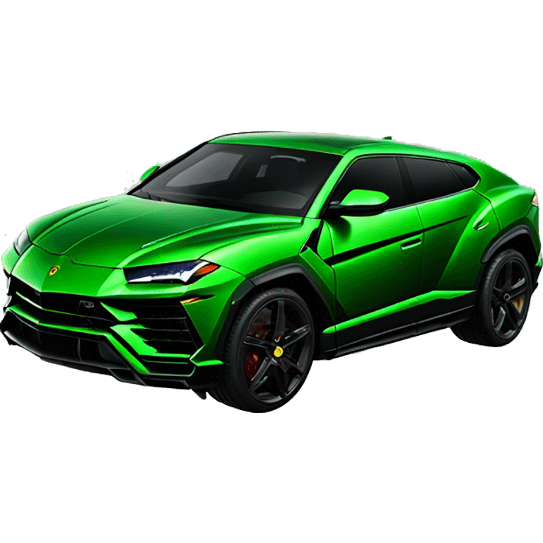 Green Lamborghini Urus emoji