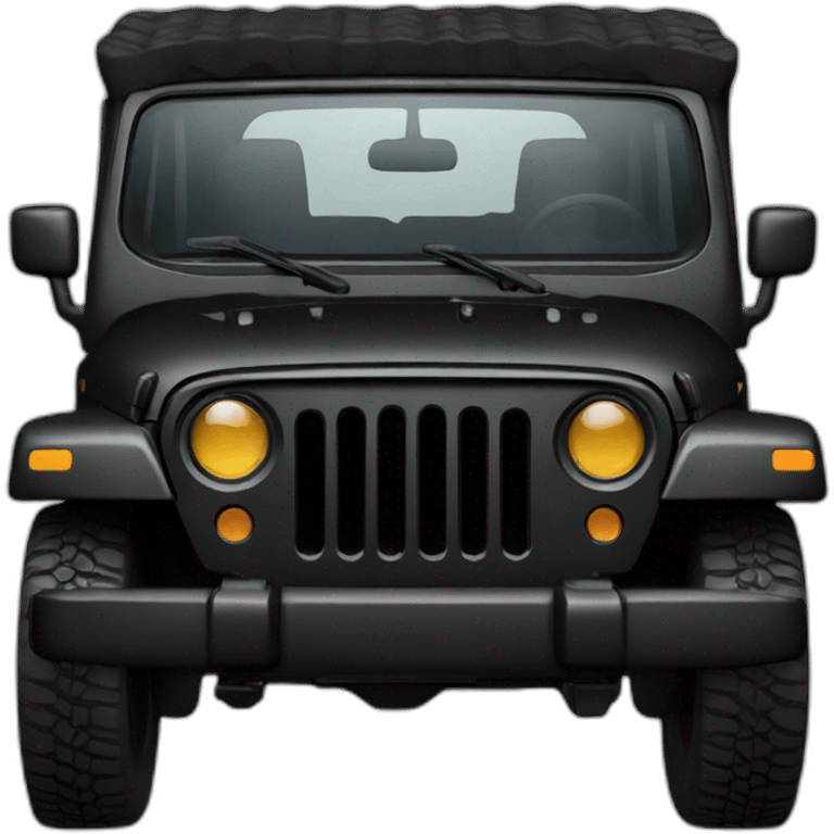 black Jeep emoji