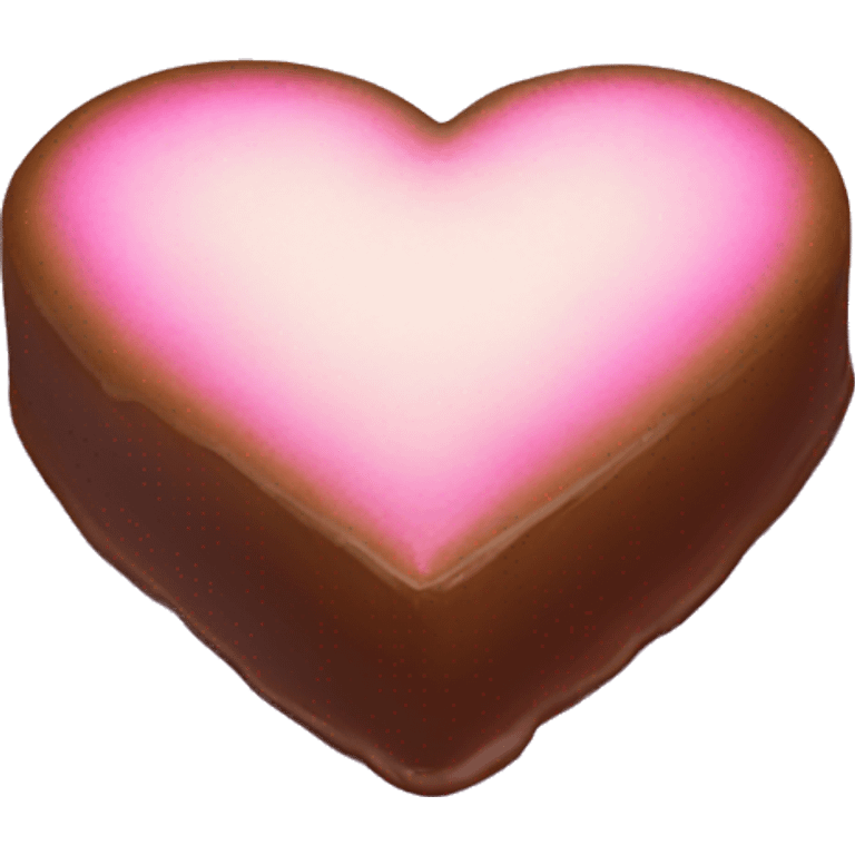 Iridescent heart shaped cake emoji