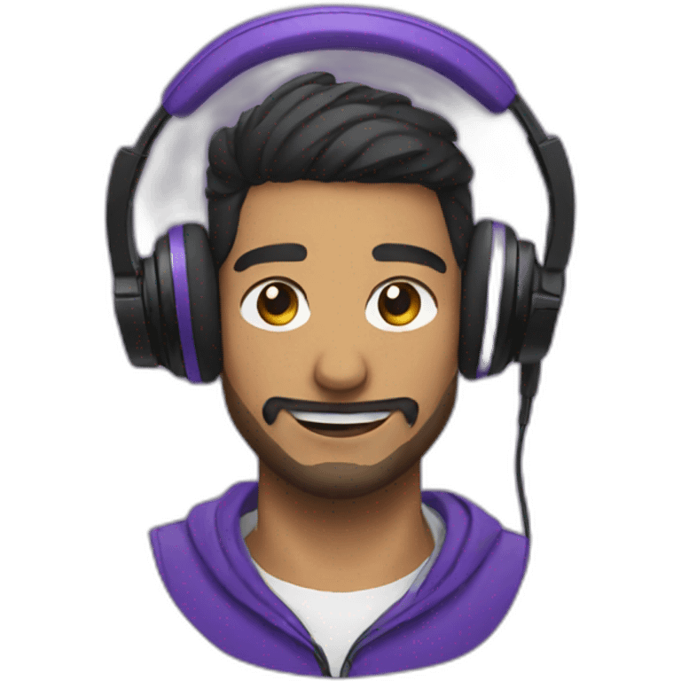 streamer twitch with headphones emoji