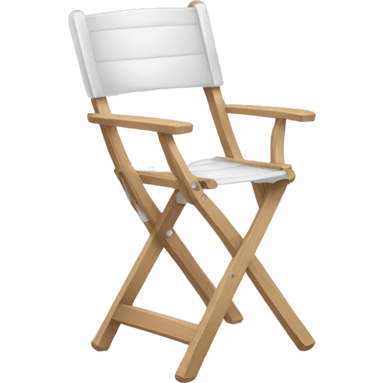 White folding chair emoji