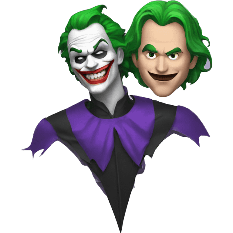 Joker and Batman  emoji