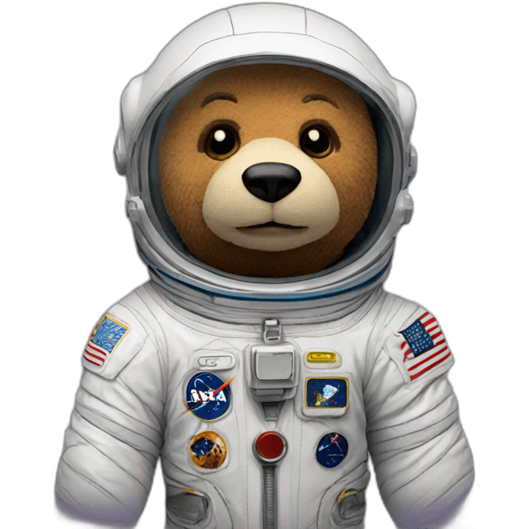 astronaut plush bear emoji