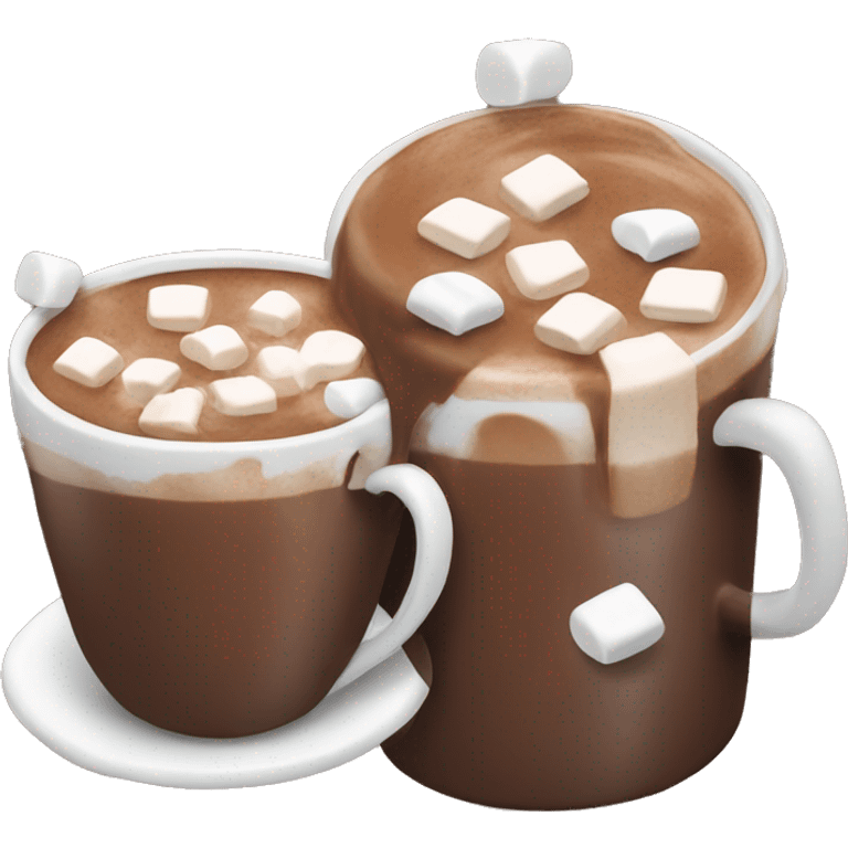 hot chocolate with marshmallows  emoji