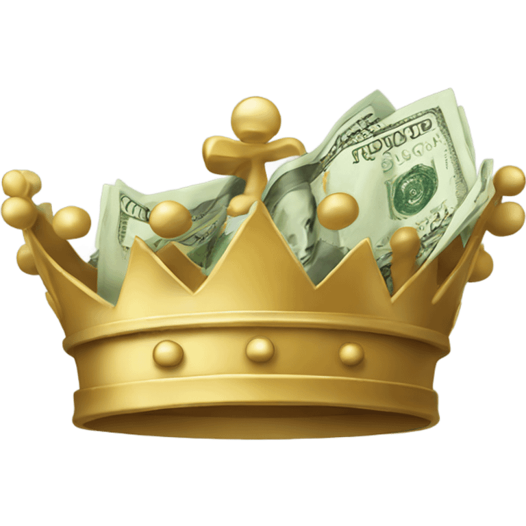 Cash and crown emoji