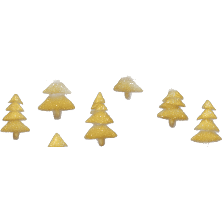 Christmas tree gold emoji