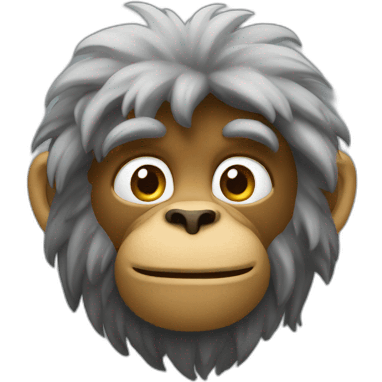 Un singe qui réfléchit emoji