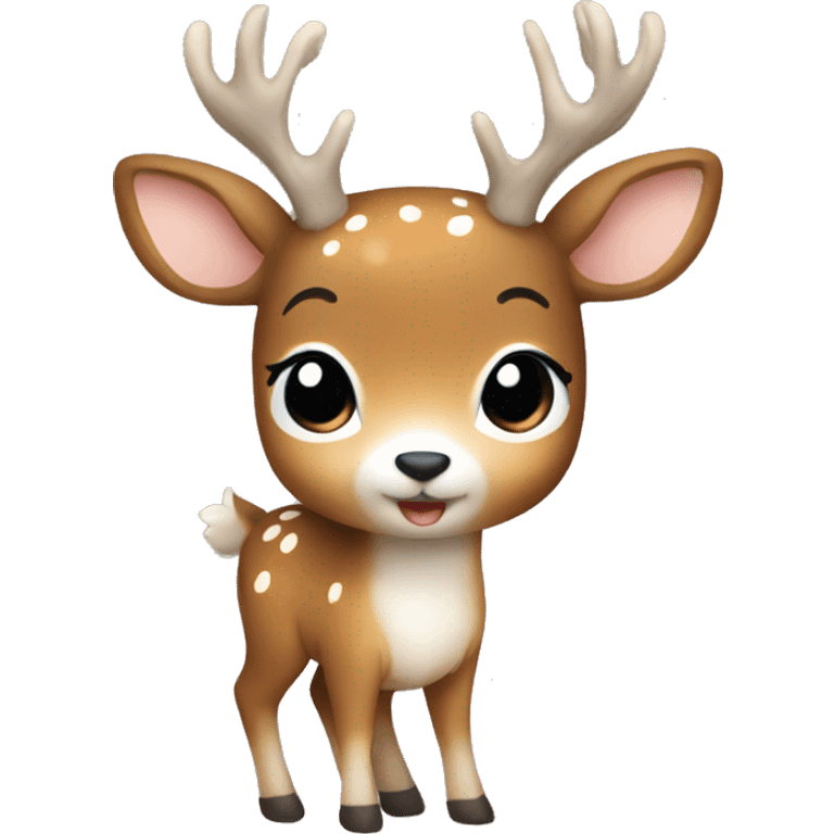 Cute deer full body with little white spots emoji