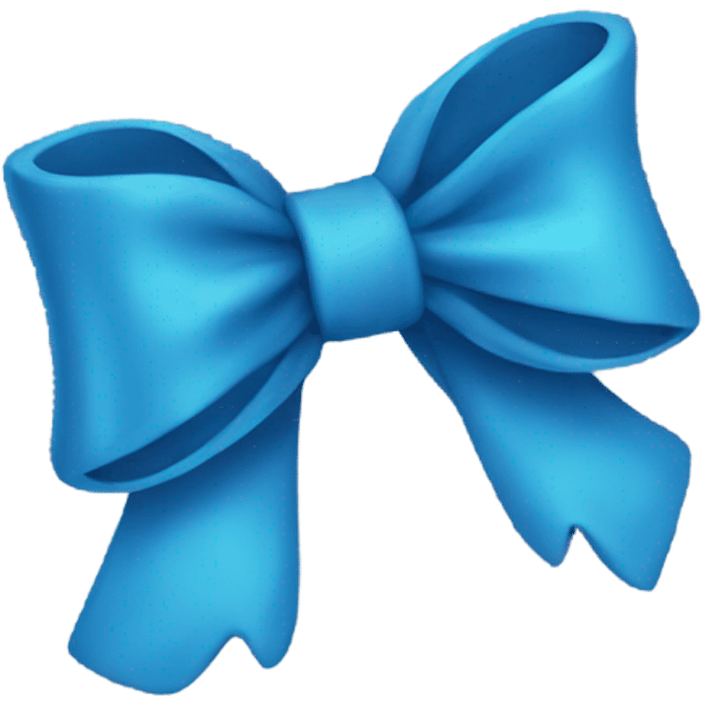 Blue bow emoji