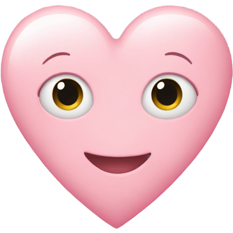 Pastel pink heart emoji