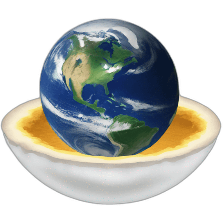 Flat Earth Floating emoji