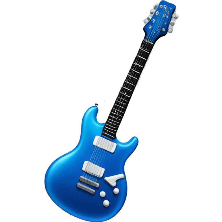 Blue electric guitar  emoji