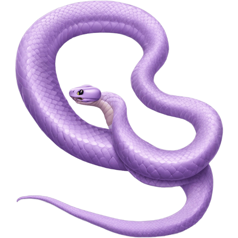 Light purple snake realistic emoji