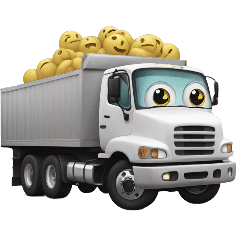 truck smiley face emoji