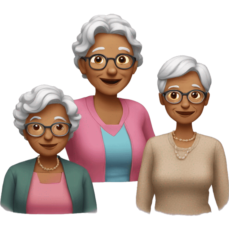 multiple people and their grandmas  emoji