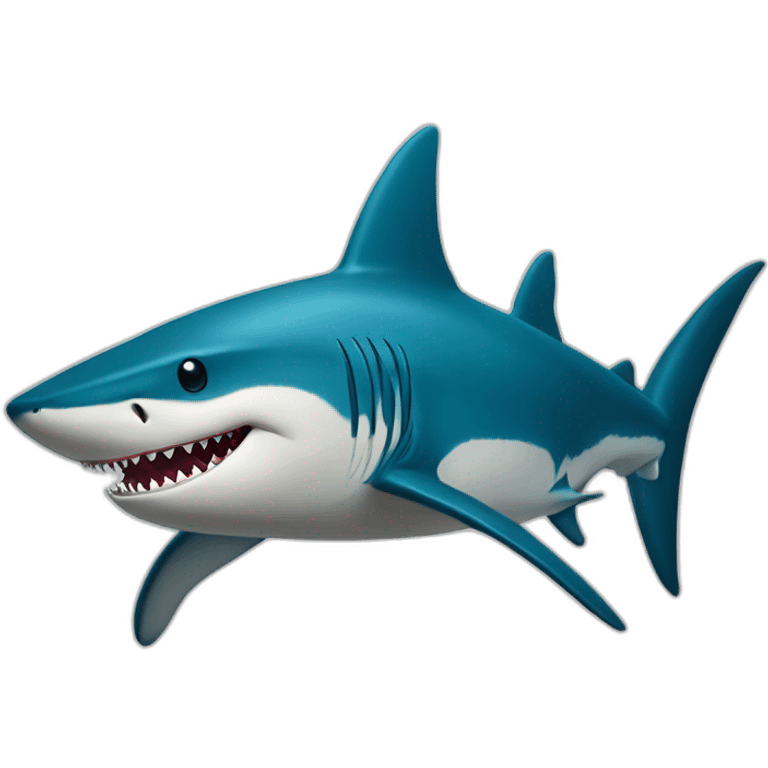 Un requin sur un requin emoji