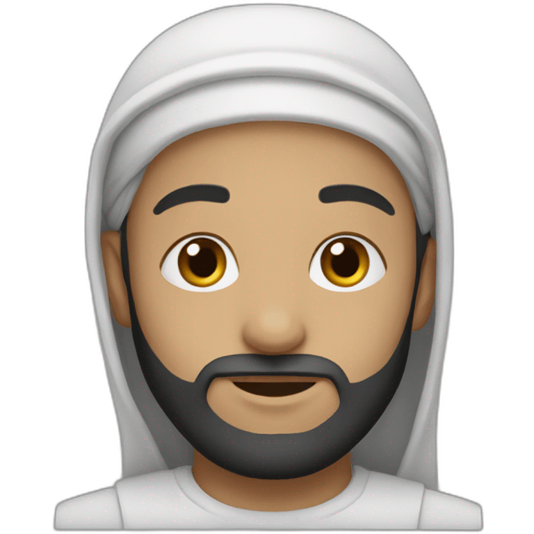 white muslim emoji