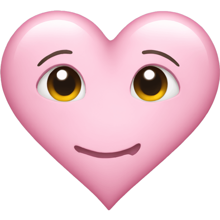 light pink heart  emoji