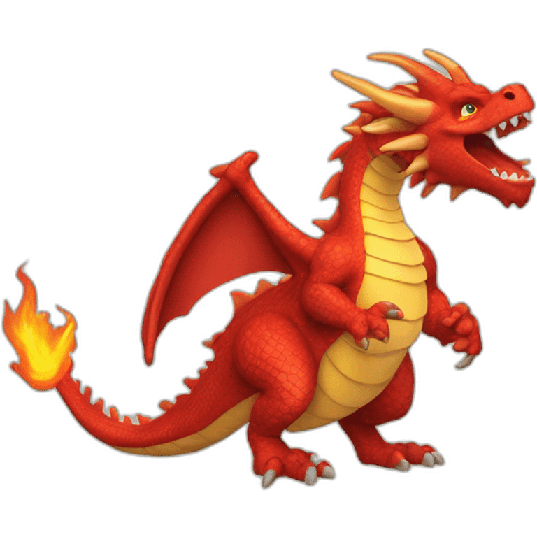 dragon-eevie-rouge-très-grand-flamme-queue emoji