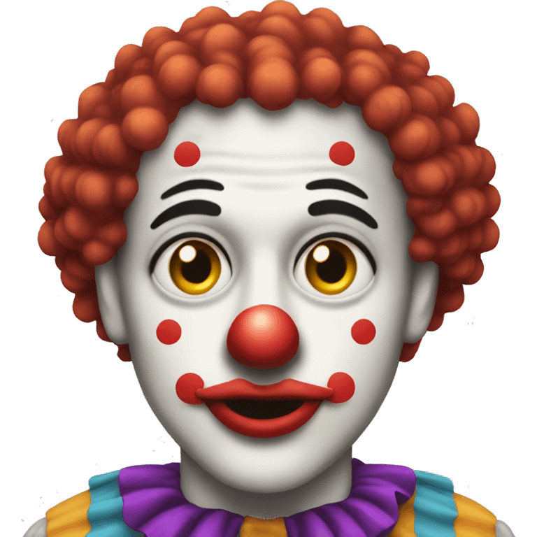 Clown pixel emoji