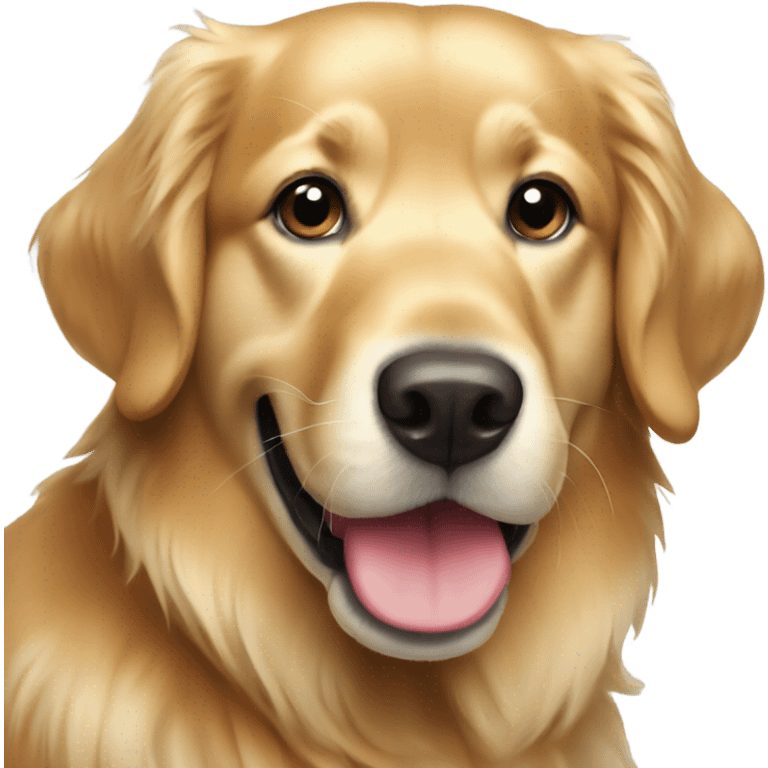 Christmas golden retriever  emoji