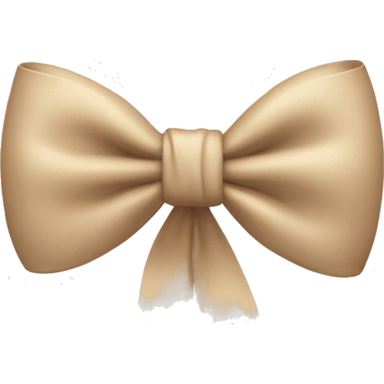 Beige bow emoji