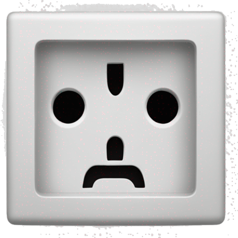 european  socket (with two dots inside horizontal) emoji emoji