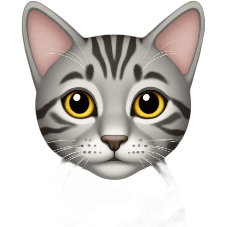 Gray tabby emoji