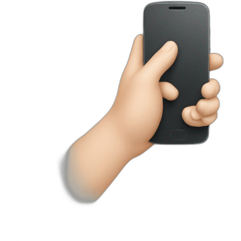 Smartphone with capcut emoji