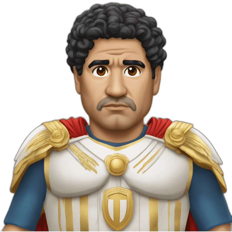 Maradona-dressed-as-a-Roman-emperor emoji