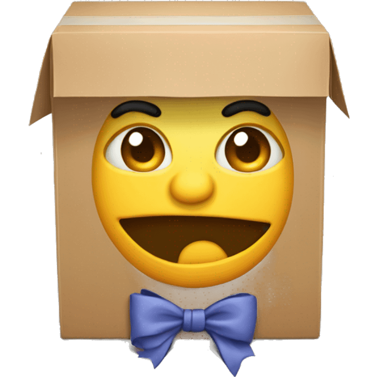 caja de sorpresa  sin rostro emoji