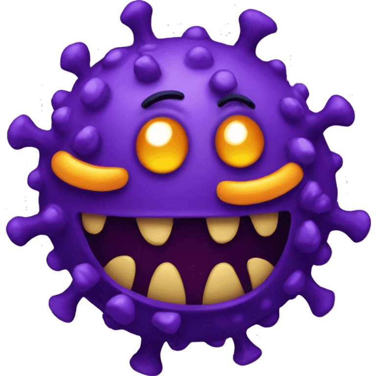 coronavirus violet funny emoji