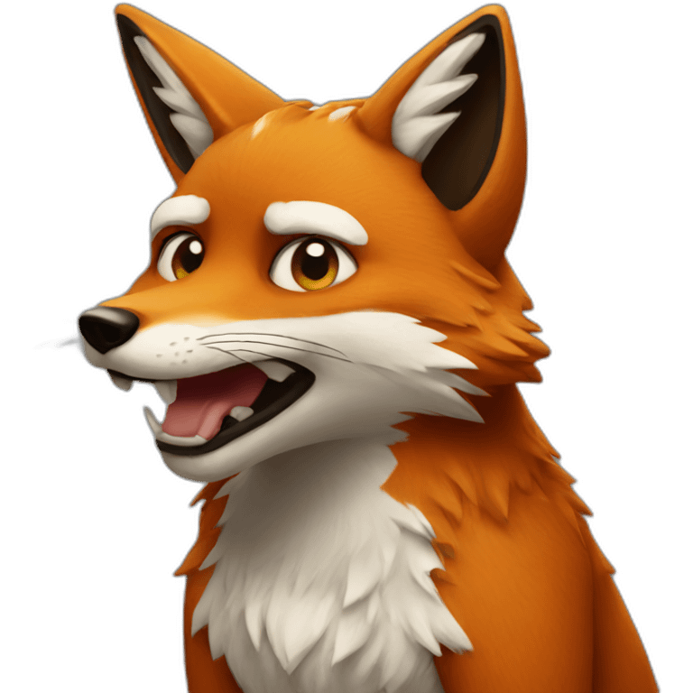 Bad fox emoji