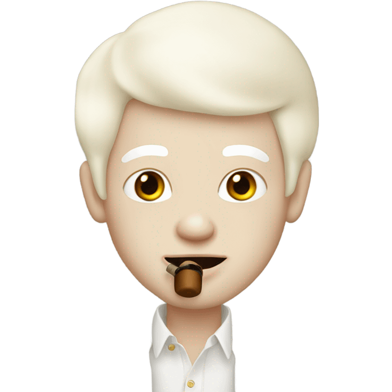 albino with cigar  emoji