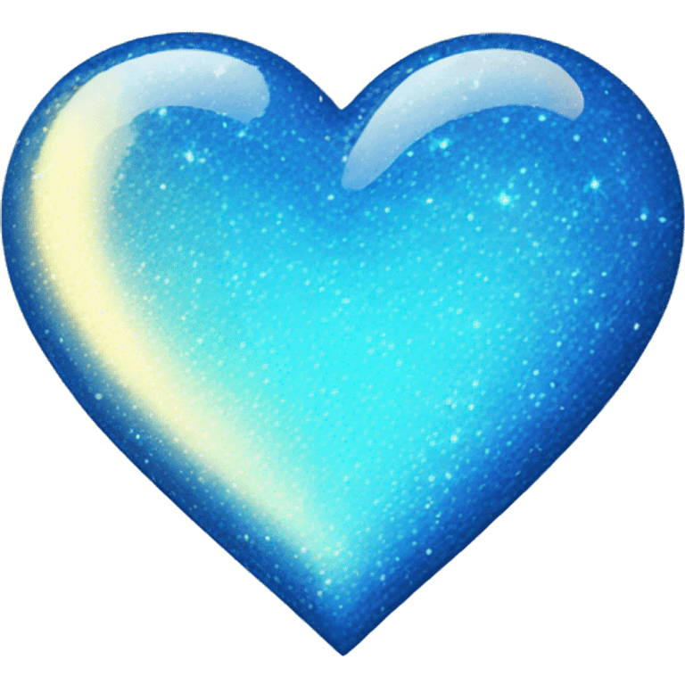 Sparkling blue heart  emoji