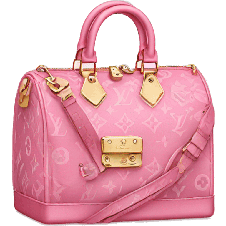 Pink Louis Vuitton bag   emoji