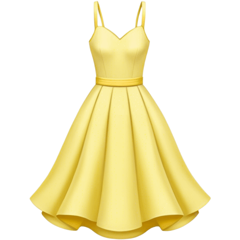 pastel yellow spring dress floating in the air emoji