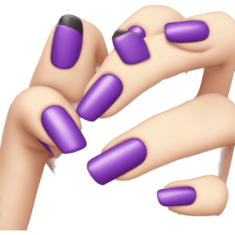 purple nails emoji