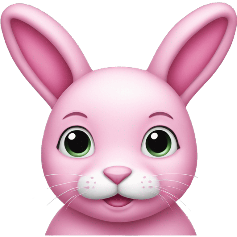 Pink bunny emoji