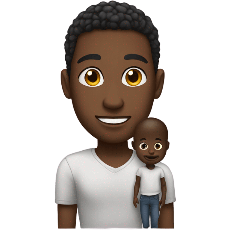 Black guy with baby oul emoji