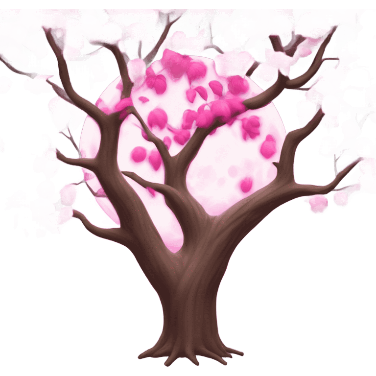 Pink Moon Tree emoji