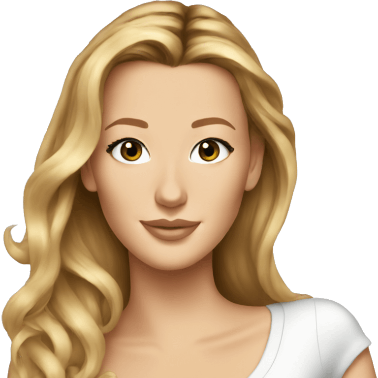 blake lively cartoon wearing tee emoji