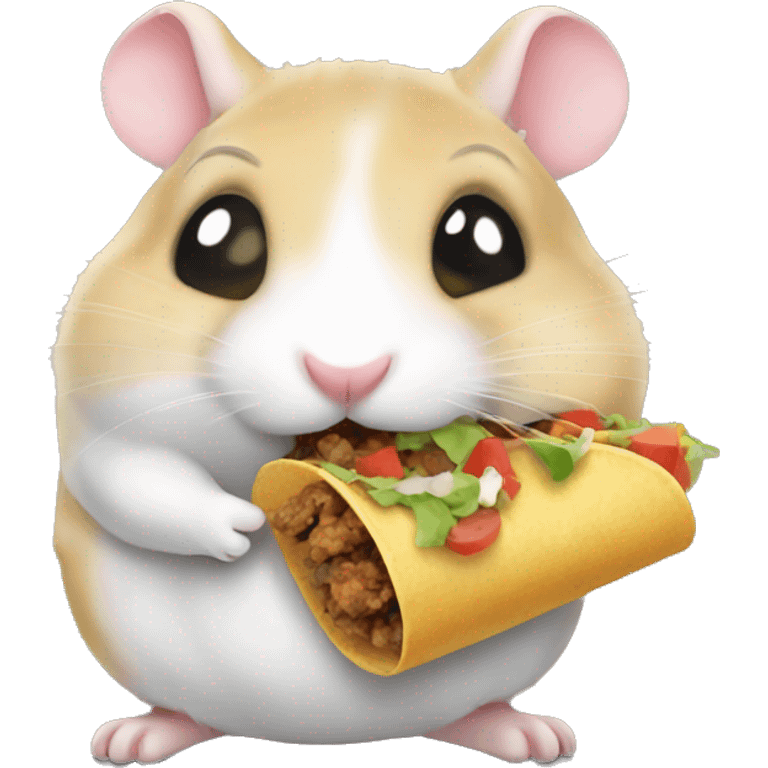 Hamster eat taco emoji