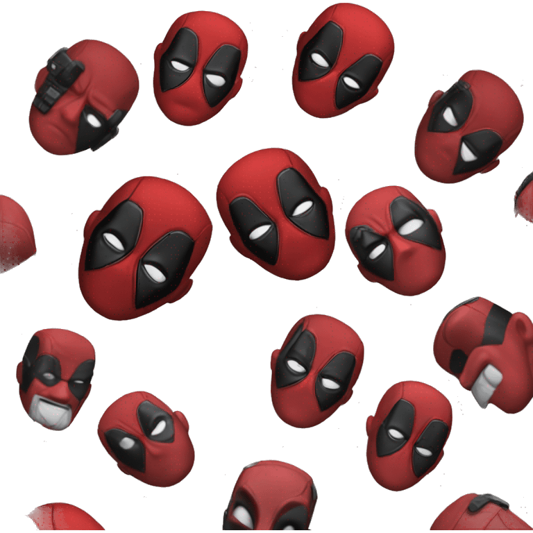 A head of Deadpool emoji