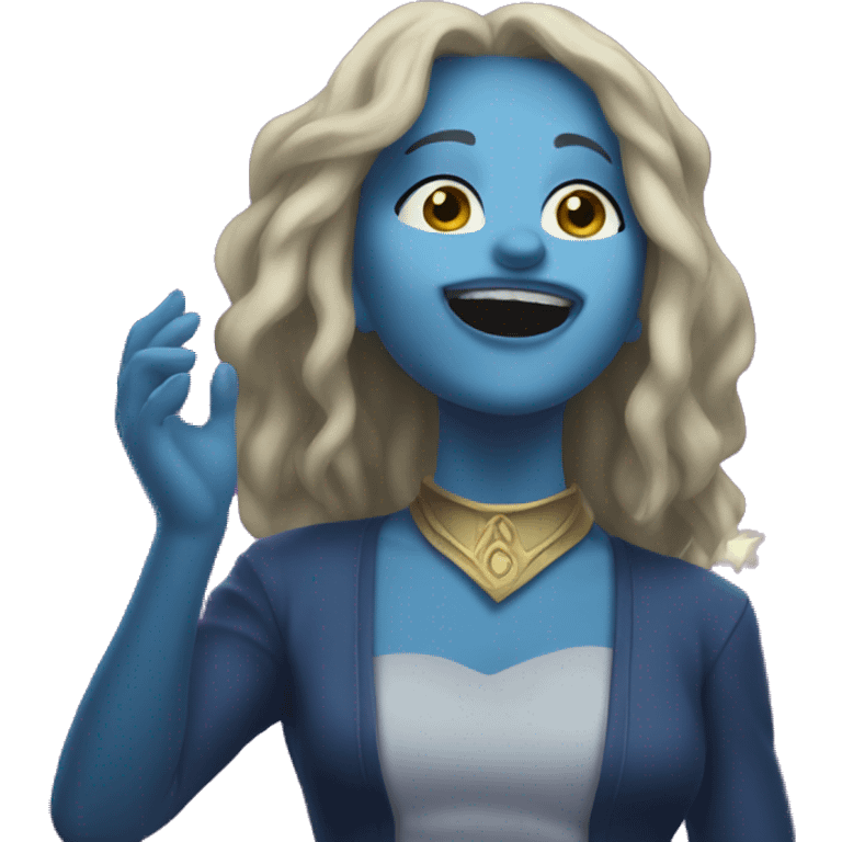 Laufey the girl singing on stage emoji