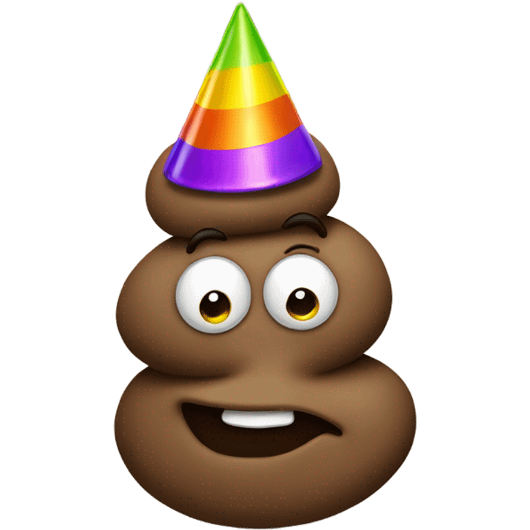 poop with a hat emoji