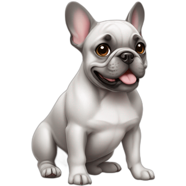 Cute french bulldog emoji